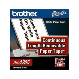 Brother Rollo de Cinta de Papel Removible Blanco DK-4205, 62mm