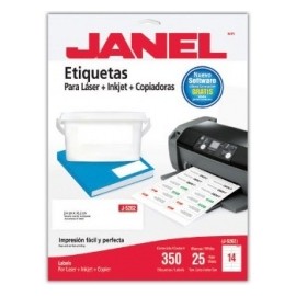 Janel Etiqueta Blanca de 34 x 102mm, 350 Etiquetas