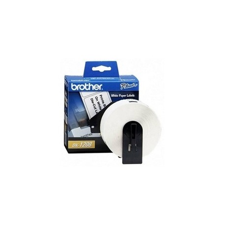 Brother Etiquetas Adhesivas, 400 Etiquetas de 1-1/2'' x 3-1/2'', Blanco