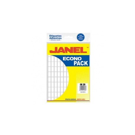 Janel Etiqueta EconoPack, Paquete de 108 Etiquetas de 47x67mm