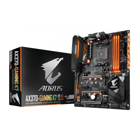 Tarjeta Madre Gigabyte ATX GA-AX370-GAMING K7, S-AM4, AMD X370, HDMI, USB 3.0, 64GB DDR4, para AMD