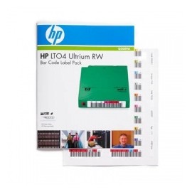 HP Paquete de Códigos de Barras HP LTO-4 Ultrium RW, 100 Etiquetas