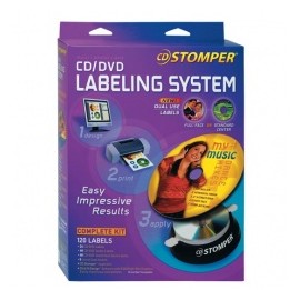 Avery Stomper Pro kit para CD/DVD 98107, 24 Etiquetas, Blanco
