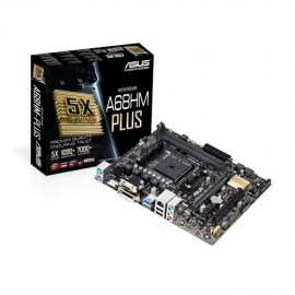 Tarjeta Madre ASUS micro ATX A68HM-Plus, S-FM2, AMD A68H, USB 2.0 3.0, 32GB DDR3, para AMD