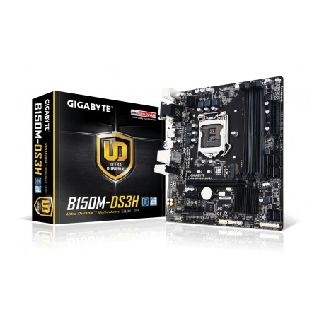 Tarjeta Madre Gigabyte micro ATX GA-B150M-DS3H, S-1151, Intel B150, HDMI, USB 3.0, 64GB DDR4, para Intel