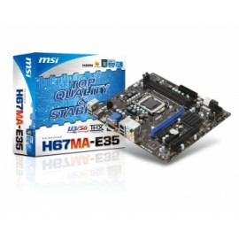 Tarjeta Madre MSI micro ATX H67MA-E35, S-1155, Intel H67, HDMI, USB 3.0, 16GB DDR3, para Intel