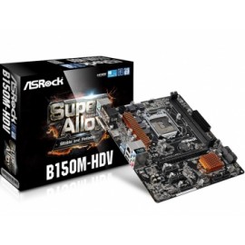 Tarjeta Madre ASRock micro ATX B150M-HDV, S-1151, Intel B150, HDMI, USB 3.0, 32GB DDR4, para Intel