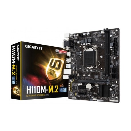 Tarjeta Madre Gigabyte micro ATX GA-H110M-M.2 (rev. 1.0), S-1151, Intel H110, USB 3.0, 32GB DDR4, Intel