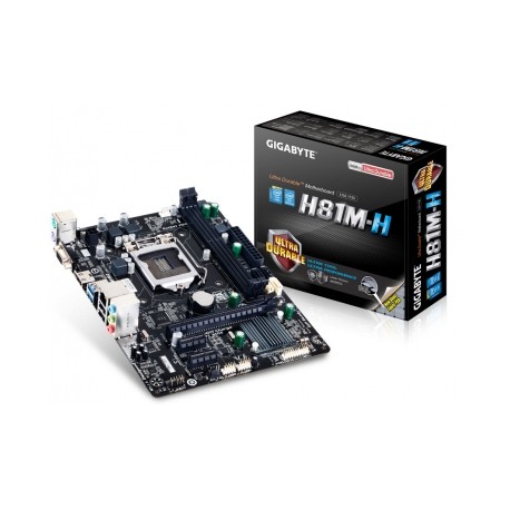 Tarjeta Madre Gigabyte micro ATX GA-H81M-H (rev. 1.0), S-1150, Intel H81, HDMI, USB 2.0