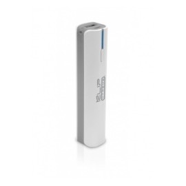 Cargador Portátil Klip Xtreme con Linterna Kenergy, 2600mAh, Gris/Blanco