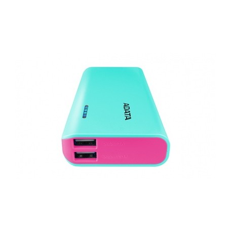 Cargador Portátil Adata PowerBank PT100, 10.000mAh, Azul/Rosa