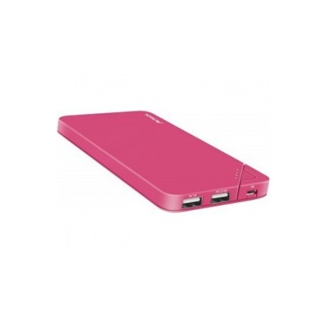 Cargador Portátil Acteck PB-600, 6000mAh, Coral