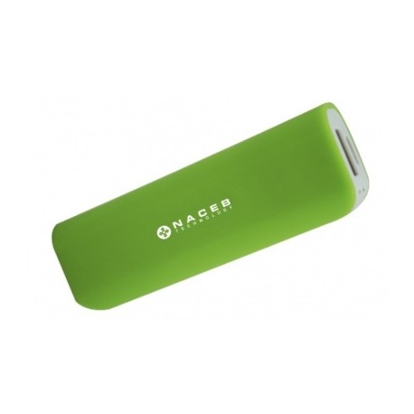 Cargador Portátil Naceb NA-605, 2200mAh, Verde