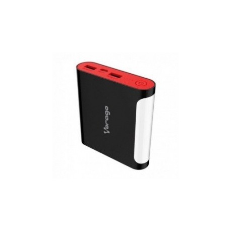 Cargador Portátil Vorago PB-500, 12.000mAh, Negro/Rojo