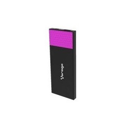 Cargador Portátil Vorago Power Bank PB-200-PK, 3800mAh, Negro/Rosa