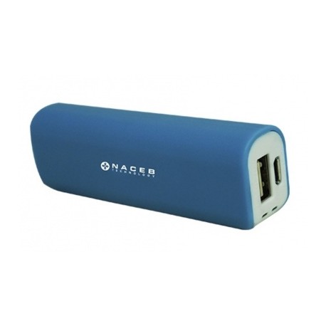 Cargador Portátil Naceb NA-605, 2200mAh, Azul