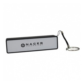 Cargador Portátil Naceb NA-606, 2200mAh, Negro/Plata