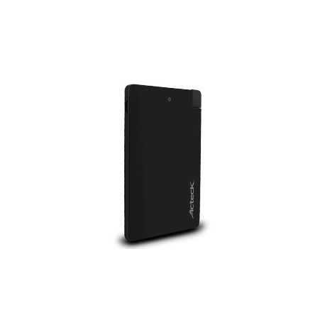 Cargador Portátil Acteck Power Bank PB-250, 2500mAh, Negro