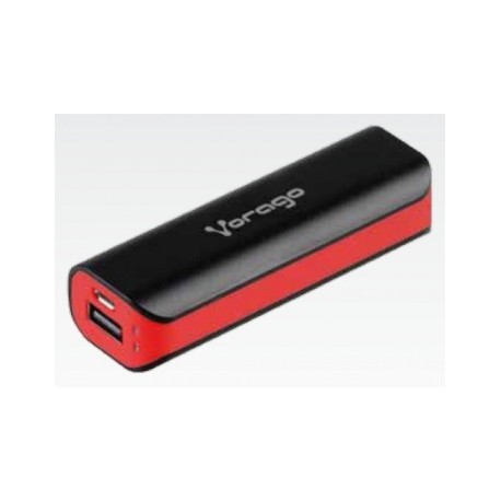 Cargador Portátil Vorago Power Bank AU-109, 2200mAh, Negro/Rojo