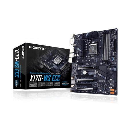 Tarjeta Madre Gigabyte ATX GA-X170-WS ECC, S-1151, Intel C236, USB 3.0, 64GB DDR4, para Intel