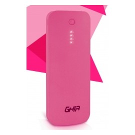 Cargador Portátil Ghia Power Bank Volta GAC-029, 12000mAh, Rosa