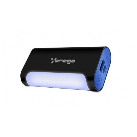 Cargador Portátil Vorago PowerBank 201, 6000mAh, USB y Micro-USB, Negro/Azul