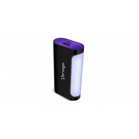 Cargador Portátil Vorago PowerBank 201, 6000mAh, USB y Micro-USB, Negro/Morado