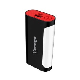 Cargador Portátil Vorago PowerBank 201, 6000mAh, USB y Micro-USB, Negro/Rojo