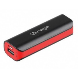 Cargador Portátil Vorago PowerBank AU-107, 2600mAh, USB, Rojo/Negro