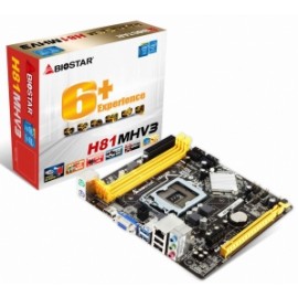 Tarjeta Madre Biostar micro ATX H81MHV3, S-1150, Intel H81, HDMI, USB