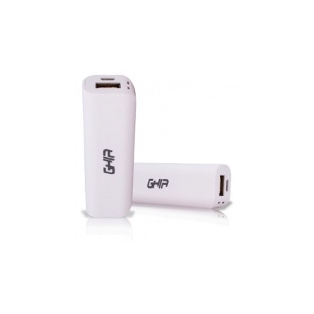 Cargador Portátil Ghia Power Bank Volta GAC-019, 2000mAh, Blanco