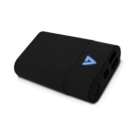 Cargador Portátil V7 Powerbank PBLC10-4N, 10.050 mAh, Negro