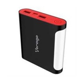 Cargador Portátil Vorago Power Bank AU-301, 12.000mAh, Negro/Rojo