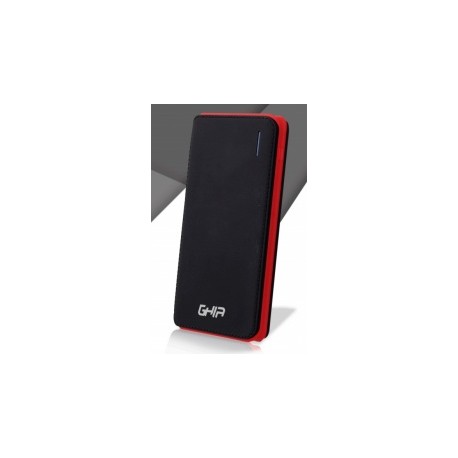 Cargador Portátil Ghia Power Bank Volta GAC-012, 10000 mAh, Negro/Rojo