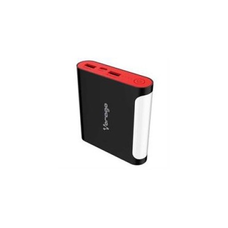 Cargador Portátil Vorago Power Bank AU-301, 12.000mAh, NegroRoj0