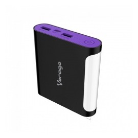 Cargador Portátil Vorago Power Bank AU-301, 12.000mAh, Negro/Morado