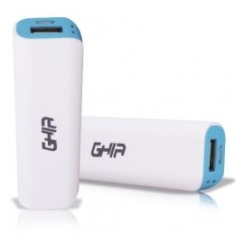 Cargador Portátil Ghia Power Bank Volta GAC-020, 2000mAh, Azul/Blanco