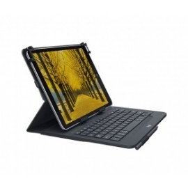 Logitech Funda con Teclado para Tablet Universal Folio, Bluetooth, Negro