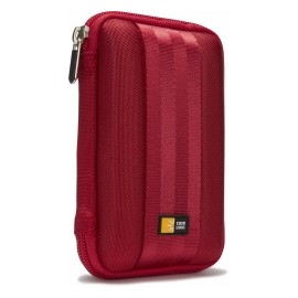 Case Logic Funda EVA para Disco Duro, 9.5 x 4.1 x 14.6 mm, Rojo