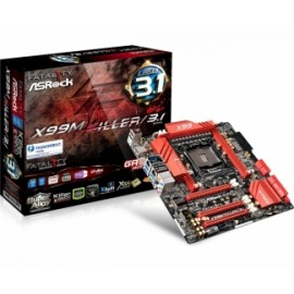 Tarjeta Madre ASRock micro ATX Fatal1ty X99M Killer 3.1, S-2011v3, Intel X99, 64GB DDR4, para Intel