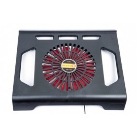 Naceb Base Enfriadora NA-464 para Laptops, con Ventilador de 650RPM, Negro