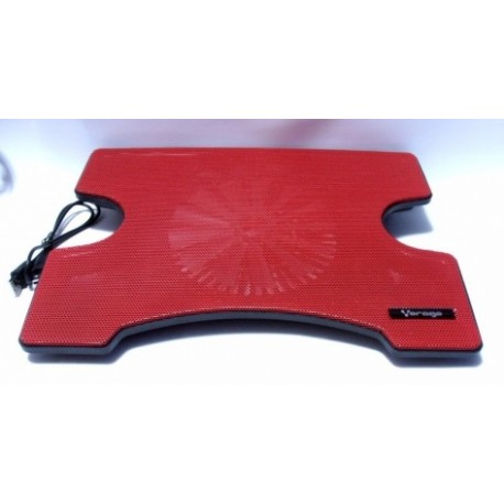 Vorago Base Enfriadora Cooler Pad 102 para Laptops hasta 15'', con 1 Ventilador, Rojo