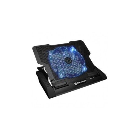 Thermaltake Massive 23GT Black para Laptops 10''-17'', con 1 Ventilador de 800RPM, Negro