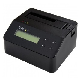 StarTech.com Borrador Disco y Docking Station para Unidades SATA 2.53.5, USB 3.0, Negro