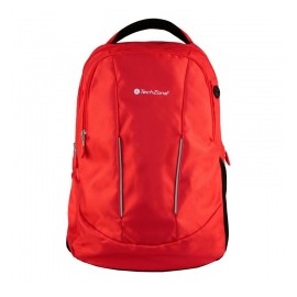 TechZone Mochila de Poliéster TZ17LBP02 para Laptop 15.6'', Rojo