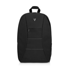 V7 Mochila de Poliéster CBK1-BLK-9N para Laptop 15.6, Negro