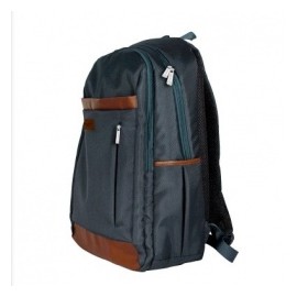 TechZone Mochila de Nílon TZ16LBP25 para Laptop 15.6, NegroMarrón