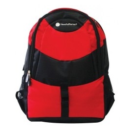 TechZone Mochila Amsterdam para Laptop 15.6'' Negro/Rojo