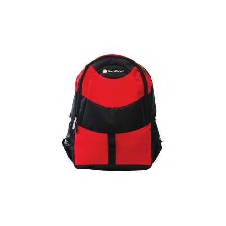 TechZone Mochila Amsterdam para Laptop 15.6'' Negro/Rojo