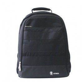 Ginga Mochila Venecia de Nilón/PVC para Laptop 15.6'' Negro